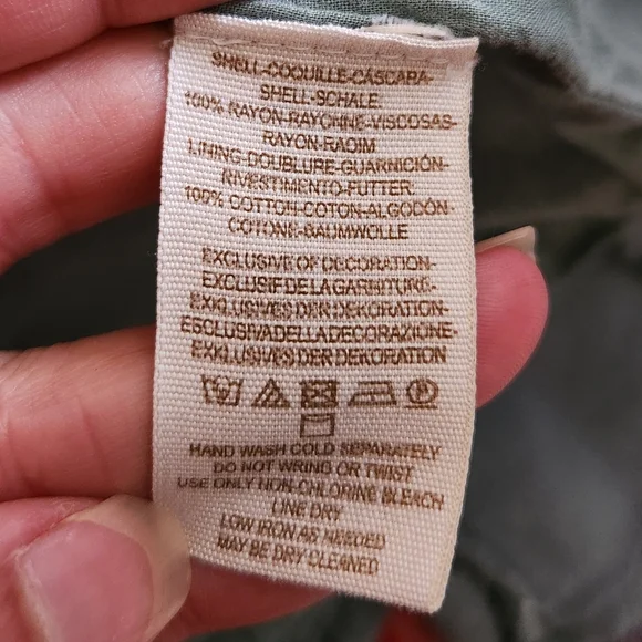 Free People Small Emmas Embroidery Sage Green Cocktail Dress Mini Long Sleeve - Picture 10 of 12